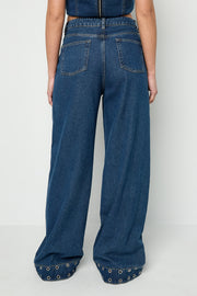 Eyelet Statement Jeans