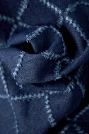 Plaid Straight Broek – Indigo