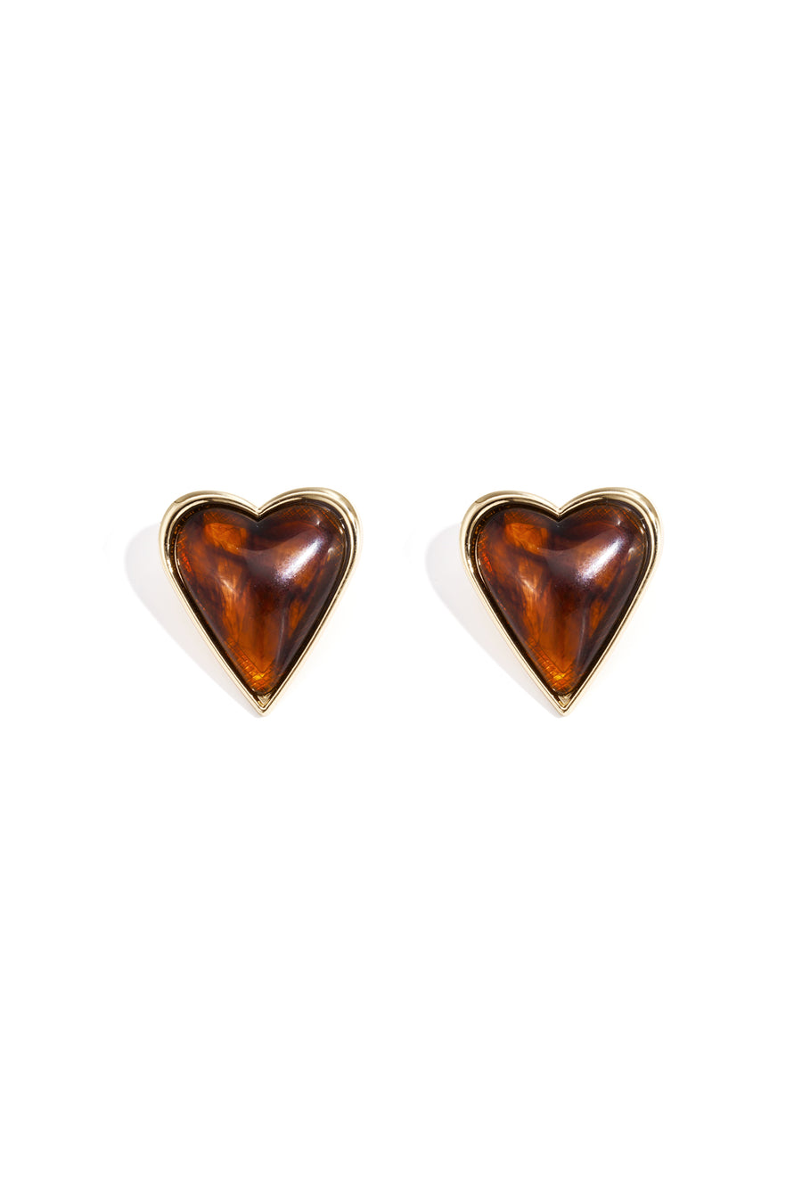 Oorbellen met hartvormige stift van legering, retro, alledaags en eenvoudig, dames sieraden
