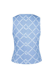 Plaid Top – Indigo