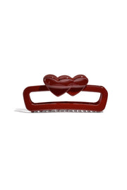 Effen Haarclip rood