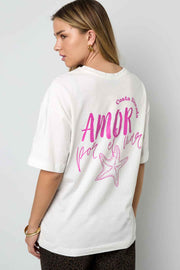 Gebreide T-shirt Oversized