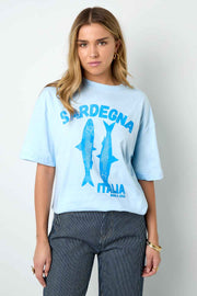Sardinia Fish T-shirt – Zomerse Casual Must-Have