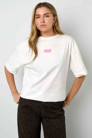Gebreide T-shirt Oversized