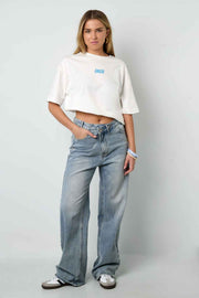 Gebreide T-shirt Oversized
